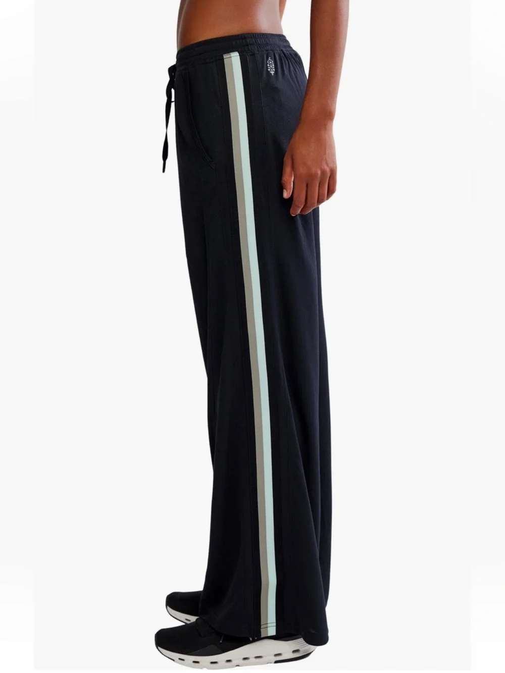 Free People One on One Mesh Pants Athleisure Gym Stripe Track